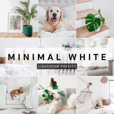 Sisustus- ja lifestylekuviin vaaleita ja valkoisia sävyjä korostava Adobe Lightroom Minimal White preset puhelimeen helppoon kuvanmuokkaukseen Loov.fi