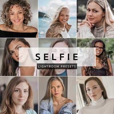 Selfie kuviin ihoa elävoittävä ja kevyesti siloittava tai tasoittava Adobe Lightroom preset filtteri puhelimeen helppoon kuvanmuokkaukseen Loov.fi